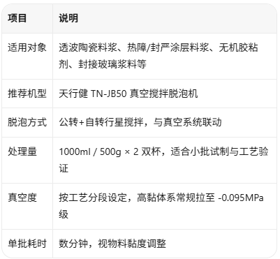 真空脱泡机参数