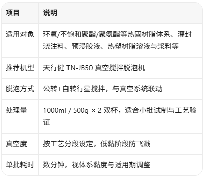脱泡机参数